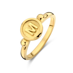 Deze ring van Minioro is gemaakt van 14 karaats goud. De sieraden kunnen worden afgewerkt met prachtige diamanten maar ook met moedermelk of as. Zo heb je echt een uniek en persoonlijk sieraad.