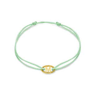 Deze armband van Minioro is gemaakt van 14 karaats goud. Dit item kan worden gepersonaliseerd met een icoon of initiaal. Zo heb je echt een persoonlijk en uniek sieraad.