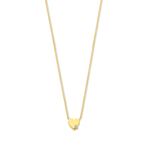 Deze ketting van Minioro is gemaakt van 14 karaats goud. Dit item heeft een hartbedel. De bedel is afgewerkt met een prachtige diamant. Zo heb je echt een persoonlijk en uniek sieraad.