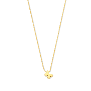 Deze ketting van Minioro is gemaakt van 14 karaats goud. Dit item heeft een vlinderbedel. De bedel kan worden afgewerkt met diamanten. Zo heb je echt een persoonlijk en uniek sieraad.