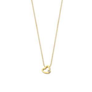Deze ketting van Minioro is gemaakt van 14 karaats goud. Dit item heeft een hartbedel. De bedel is afgewerkt met een prachtige diamant. Zo heb je echt een persoonlijk en uniek sieraad.