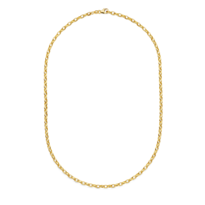 Deze ketting van Minioro is gemaakt van 14 karaats goud. Dit item is leuk op zich zelf maar ook leuk met gepersonaliseerde bedels. Zo heb je echt een persoonlijk en uniek sieraad.