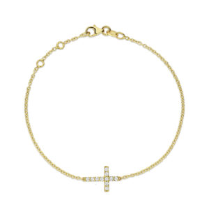 Deze armband van Minioro is gemaakt van 14 karaats goud. Dit item is afgewerkt met prachtige diamanten.