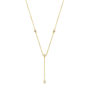 Deze kettingen van Minioro zijn gemaakt van 14 karaats goud. Deze y ketting kan ook afgewerkt worden met 5 prachtige diamanten.