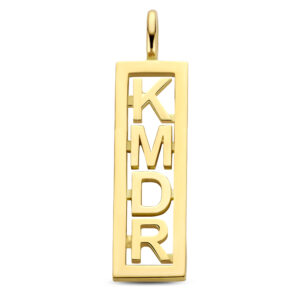 Deze bedel van Minioro is van 14 karaat goud. De bedel kan ook afgewerkt worden met prachtige diamanten. Door de initialen wordt het een persoonlijk en uniek sieraad.