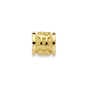 Deze bedel van Minioro is van 14 karaat goud. De bedel kan ook afgewerkt worden met prachtige diamanten. Door de initialen wordt het een persoonlijk en uniek sieraad.