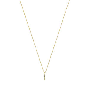 Deze ketting van Minioro is van 14 karaat goud. Er zitten prachtige diamant in verwerkt.