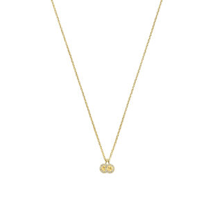 Deze14 karaats gouden bedel van het merk Minioro is ingelegd met prachtige diamanten. Deze bedel kan je personaliseren met een initiaal of vormpje. Perfect om aan een ketting of armband te hangen. Je kan deze bedel alleen dragen of met meerder bedels.