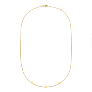14 karaats goud ketting met initialen of symbool