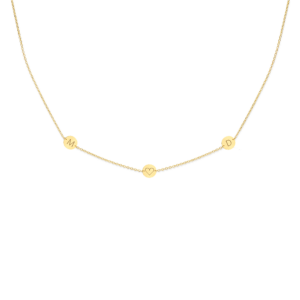 14 karaats goud ketting met initialen of symbool